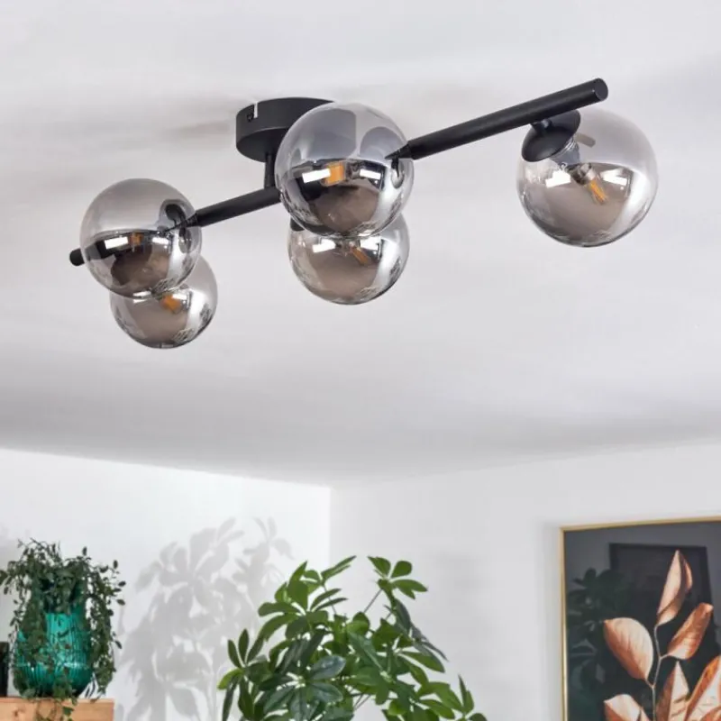 hofstein Plafonnier Chehalis Fumé, 5 lumières