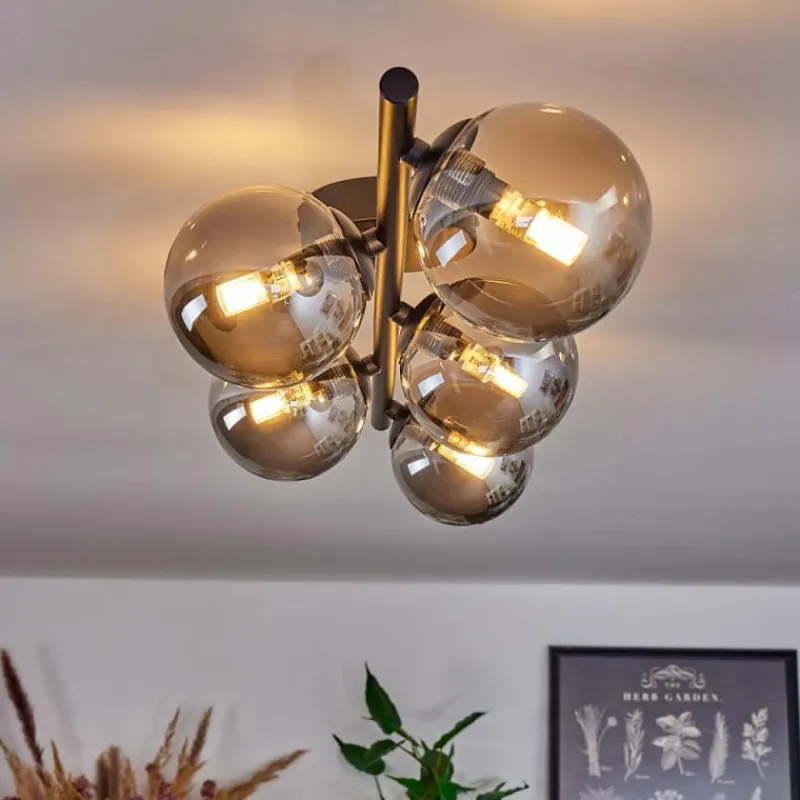 hofstein Plafonnier Chehalis Fumé, 5 lumières