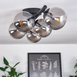 hofstein Plafonnier Chehalis Fumé, 5 lumières