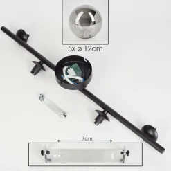 hofstein Plafonnier Chehalis Fumé, 5 lumières