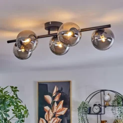 hofstein Plafonnier Chehalis Fumé, 5 lumières