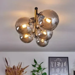 hofstein Plafonnier Chehalis Fumé, 5 lumières