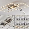 hofstein Plafonnier Cheka LED Aluminium, 3 lumières, Télécommandes