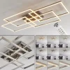 hofstein Plafonnier Cheka LED Aluminium, 4 lumières, Télécommandes