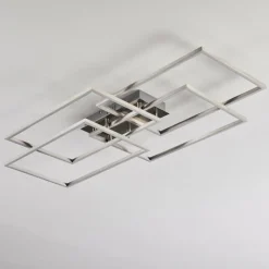 hofstein Plafonnier Cheka LED Aluminium, 4 lumières, Télécommandes