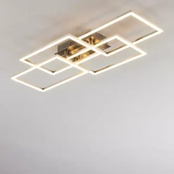 hofstein Plafonnier Cheka LED Aluminium, 4 lumières