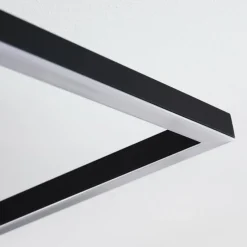 hofstein Plafonnier Cheka LED Noir, 2 lumières, Télécommandes