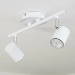 hofstein Plafonnier Chennai LED Chrome, Blanc, 2 lumières