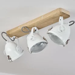 Lampes Industrielles-hofstein Plafonnier Chetican LED Écru, 3 lumières