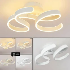 hofstein Plafonnier Chippewa LED Blanc, 1 lumière