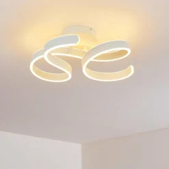 hofstein Plafonnier Chippewa LED Blanc, 1 lumière