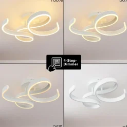 hofstein Plafonnier Chippewa LED Blanc, 1 lumière