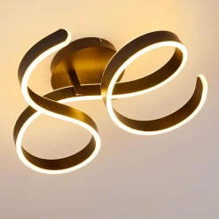 hofstein Plafonnier Chippewa LED Noir, 1 lumière