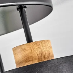 Lampes En Tissu-hofstein Plafonnier Chiuvi Chrome, Écru, Noir, Blanc, 3 lumières