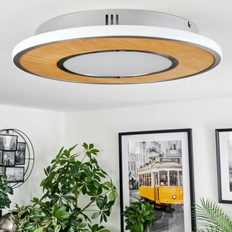 Luminaires Scandinaves-hofstein Plafonnier Chrop LED Nickel mat, 1 lumière