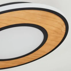 hofstein Plafonnier Chrop LED Noir, 1 lumière