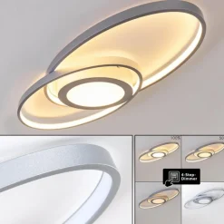 hofstein Plafonnier Chunky LED Argenté, 1 lumière