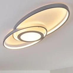 hofstein Plafonnier Chunky LED Argenté, 1 lumière