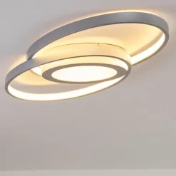hofstein Plafonnier Chunky LED Argenté, 1 lumière