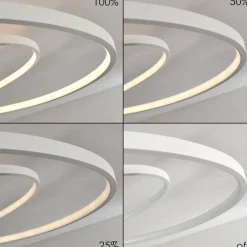 hofstein Plafonnier Chute LED Blanc, 1 lumière