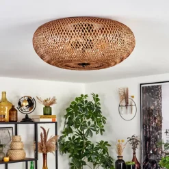 Luminaires Scandinaves-hofstein Plafonnier 50cm Bauro Noir, 3 lumières