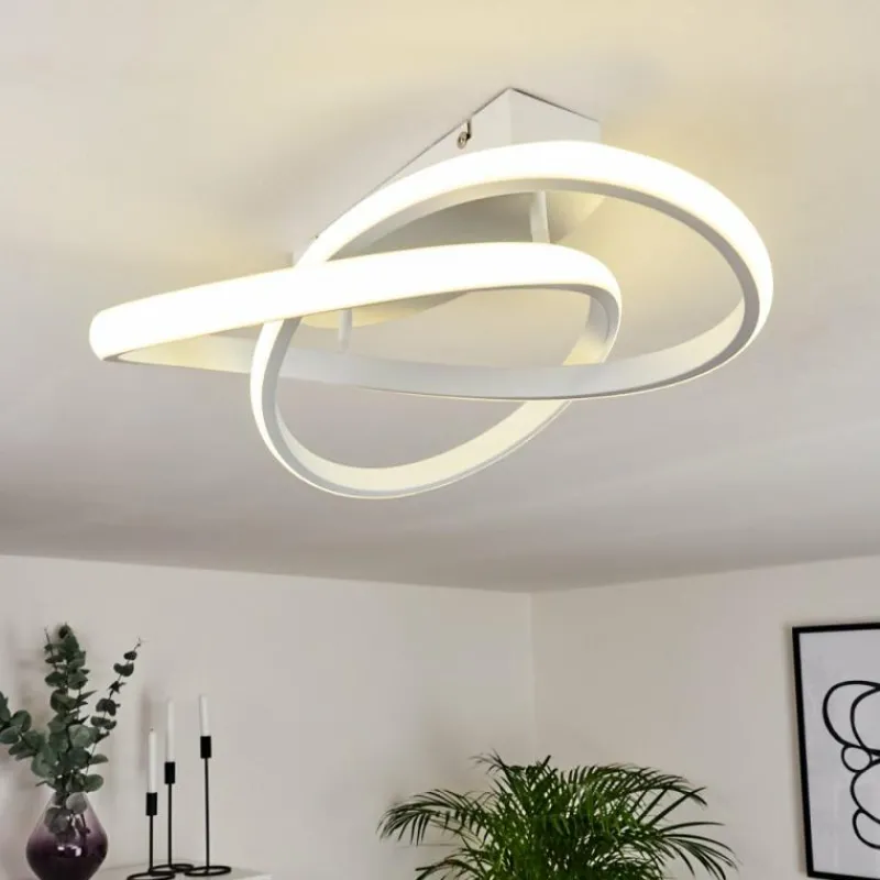 hofstein Plafonnier Cochato LED Blanc, 1 lumière* Éclairage Led