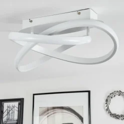 hofstein Plafonnier Cochato LED Blanc, 1 lumière* Éclairage Led