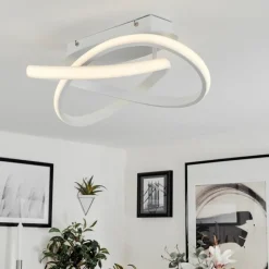 hofstein Plafonnier Cochato LED Blanc, 1 lumière* Éclairage Led