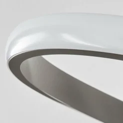 hofstein Plafonnier Cochato LED Nickel mat, 1 lumière