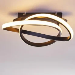 hofstein Plafonnier Cochato LED Noir, Blanc, 2 lumières