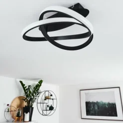 hofstein Plafonnier Cochato LED Noir, Blanc, 2 lumières