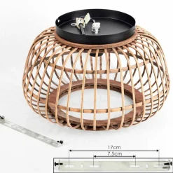 Luminaires Scandinaves-hofstein Plafonnier Combeima Noir, 1 lumière