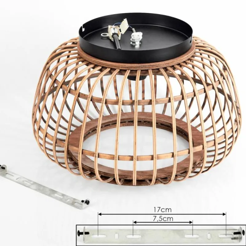 Luminaires Scandinaves-hofstein Plafonnier Combeima Noir, 1 lumière