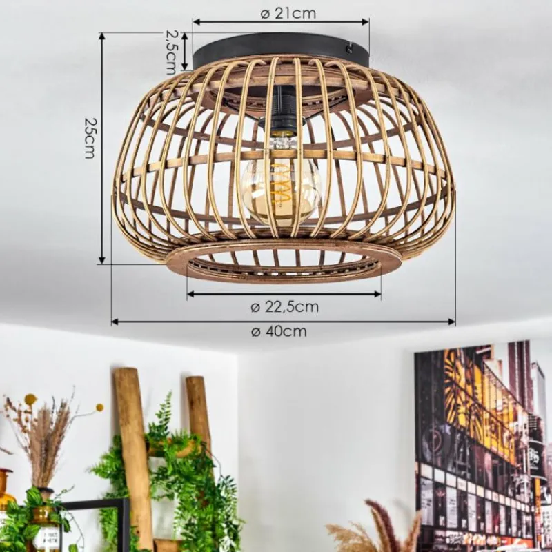 Luminaires Scandinaves-hofstein Plafonnier Combeima Noir, 1 lumière