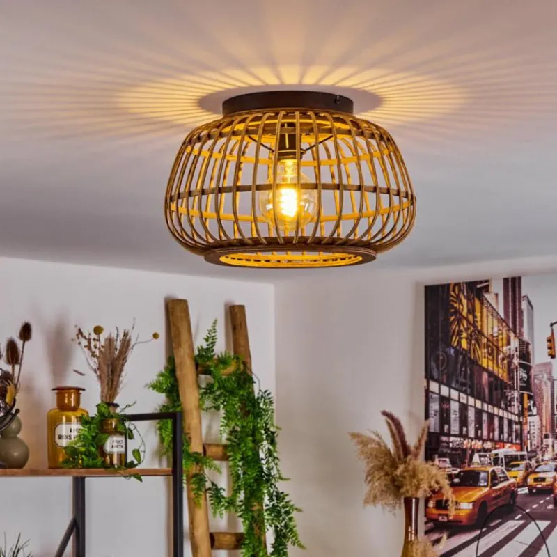 Luminaires Scandinaves-hofstein Plafonnier Combeima Noir, 1 lumière