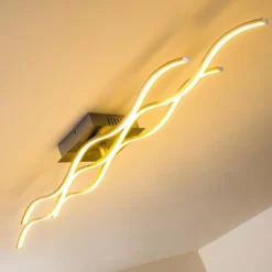 hofstein Plafonnier Coquitlam LED Nickel mat, 1 lumière* Éclairage Led