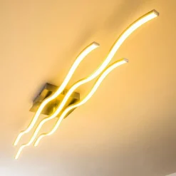 hofstein Plafonnier Coquitlam LED Nickel mat, 1 lumière* Éclairage Led