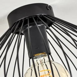 Lampes Vintages & Rétros-hofstein Plafonnier Corcovado Noir, 1 lumière