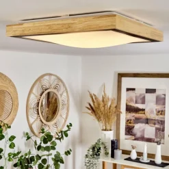 Luminaires Scandinaves-hofstein Plafonnier Corinto LED Écru, Noir, 1 lumière