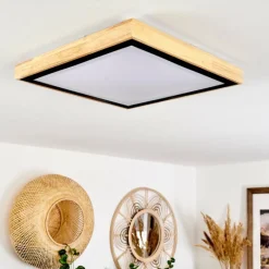 Luminaires Scandinaves-hofstein Plafonnier Corinto LED Écru, Noir, 1 lumière