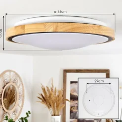 hofstein Plafonnier Corinto LED Écru, Noir, 1 lumière