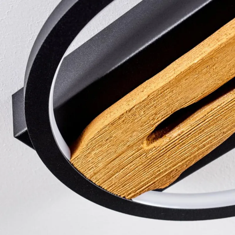 hofstein Plafonnier Cornol LED Écru, Noir, 1 lumière