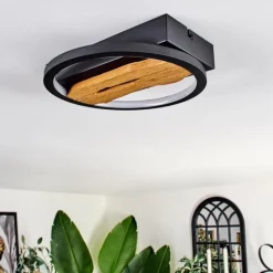 hofstein Plafonnier Cornol LED Écru, Noir, 1 lumière