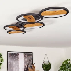 hofstein Plafonnier Cornol LED Écru, Noir, 1 lumière