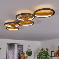 hofstein Plafonnier Cornol LED Écru, Noir, 1 lumière