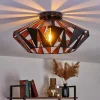 Lampes Vintages & Rétros-hofstein Plafonnier Corralejo Noir, 1 lumière