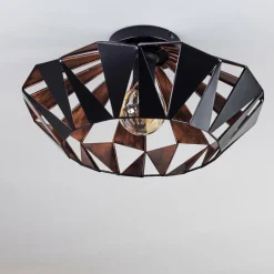 Lampes Vintages & Rétros-hofstein Plafonnier Corralejo Noir, 1 lumière