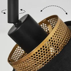 Lampes En Tissu-hofstein Plafonnier Cottard Noir, 1 lumière