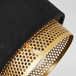 Lampes En Tissu-hofstein Plafonnier Cottard Noir, 1 lumière