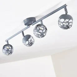 hofstein Plafonnier Covane LED Bleu, Gris, 4 lumières* Spots Et Projecteurs